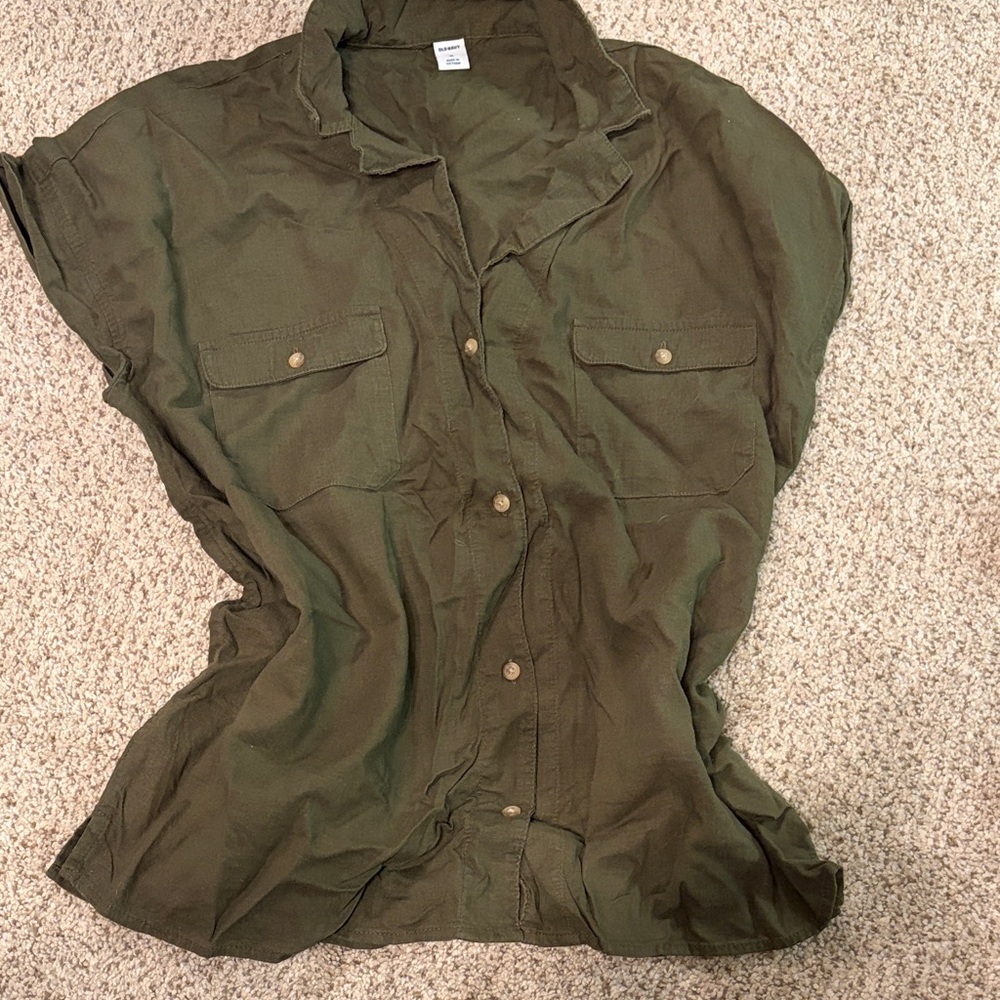 Old Navy Dark Green Casual Shirt
